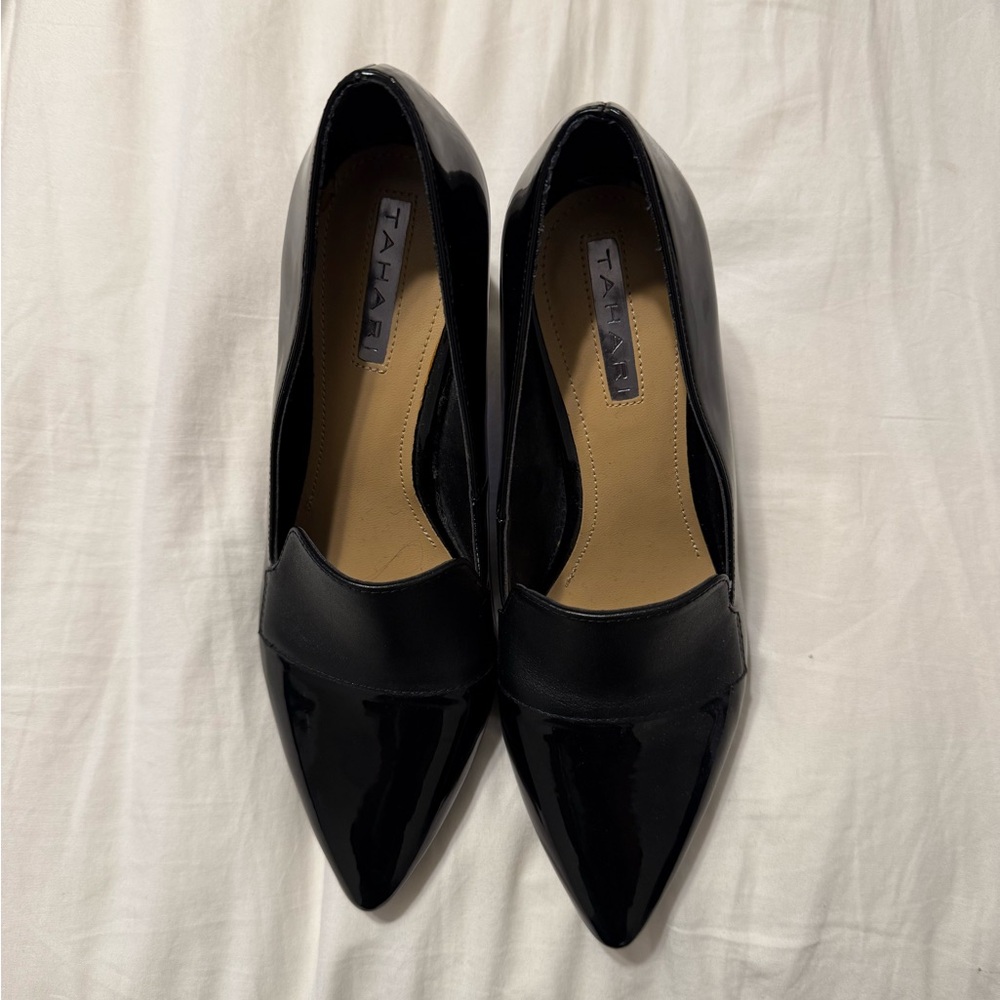 Tahari Black Block Heels